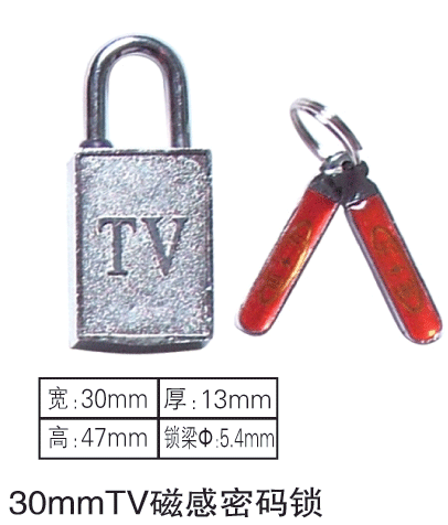 厂家供应30mmTV磁感密码锁,有线电视机箱磁锁,一把钥匙通开磁锁